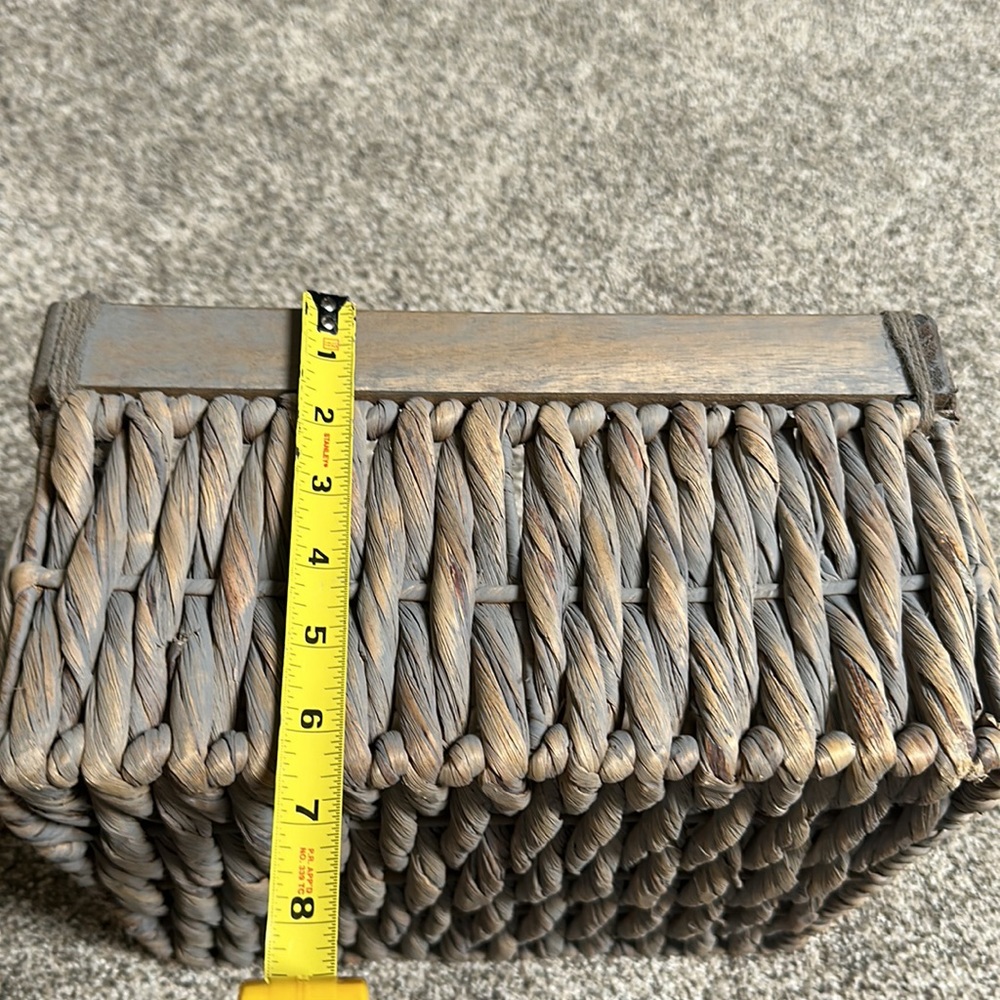 Rustic Gray Washed Basket - Picture 4 of 5